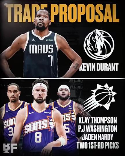 和歐文濃眉組三巨？美媒：獨行俠可用克萊+PJ+哈迪+倆首輪去換KD